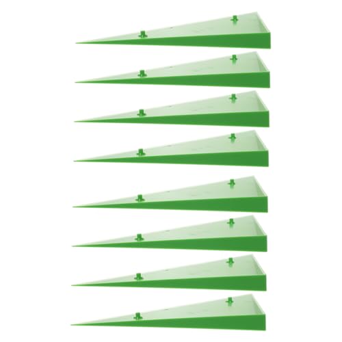 KICHOUSE 8 Stück Billardtisch Seitenkanten Dreieckige Abdeckung Eckenschutz Eckenschutz Tischfußball Kanten Kissen Tischfußball Zubehör Tischfußball Eckenabdeckung Kunststoff Grün von KICHOUSE