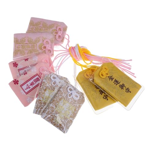 KICHOUSE 8 Stück Japanisches Omamori Reichtums Segen Charm Für Glück Und Vermögen Traditionelle Hängende Schützende Anhänger DIY Charm von KICHOUSE