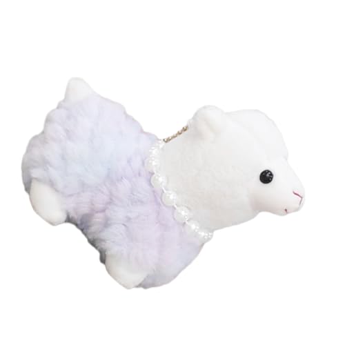 KICHOUSE Alpaka- für Kinder kindergeschenke schlüsselhalsband чебурашка Kuscheltier lauch Kuscheltier Stofftierpuppen Plüsch-Schlüsselanhänger Plüsch-Alpaka Metall Violett von KICHOUSE