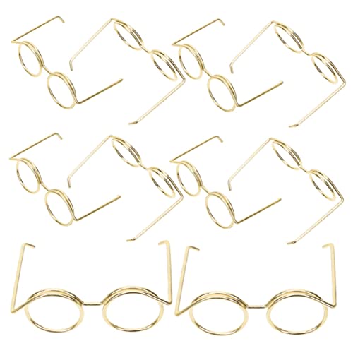 KICHOUSE Anziehen Puppensonnenbrille Puppe Baby Entzückende Dekorationen Brillen Brille Miniatur für Brillengestell Puppenbrille Puppenkostümzubehör Minipuppen Puppen Requisiten von KICHOUSE