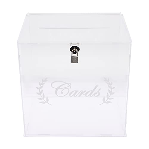 KICHOUSE Box Box Wahlurne Hochzeit Braut Quinceanera Etui Klar Weiß Geburtstag Party Gast Grußkarte Organizer Event Kartenboxen Acryl KICHOUSE Box Box Wahlurne Hochzeit Braut Quinceanera Etui Klar Weiß Geburtstag Party Gast Grußkarte Organizer Event Kartenboxen Acryl von KICHOUSE