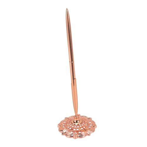 KICHOUSE Business-signatur-stift Geschäftsversorgung Multifunktionaler Schreibstift Desktop-kugelschreiber Business-accessoire Zarter Kugelschreiber Gegenschreibstift Rose Gold Metall von KICHOUSE