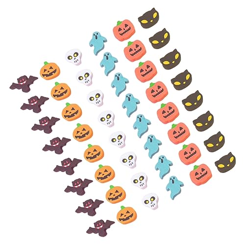 KICHOUSE Entzückende Radiergummis Zarte Radiergummis Halloween Radiergummis Kürbis Geister Fledermaus Schöner Radiergummi Radiergummis Großpackung Radiergummis für Kinder Süßes oder Saures von KICHOUSE