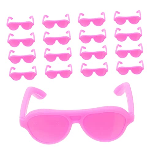 KICHOUSE Haustierzubehör 80St Mini-Sonnenbrille Sonnenbrillen Puppenbrillen Modebrillen Reisezubehör Gläser Puppe Sonnenbrille Requisiten Brillen für Puppen Baby kleine Ente Reisen Plastik von KICHOUSE