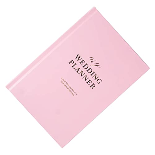 KICHOUSE Hochzeitsbuch Brauthochzeitsplaner Romantischer Hochzeitsplaner Brautduschengeschenk Kreatives Verlobungsgeschenk Hochzeitsplaner Notizblock Hochzeitsplanungsbuch Papier Rosa von KICHOUSE