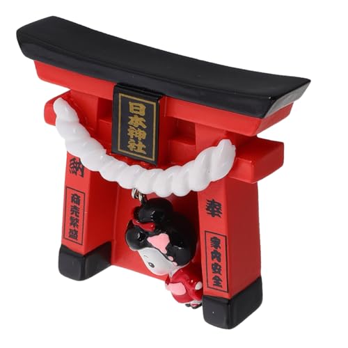 KICHOUSE Japanische Kleine Glockenornamente Miniatur-hausbausatz Miniatur Japanisches Torii-tor Miniatur-hausdekor Japanisches Aquariumdekor Miniatur-gartenbausatz Terrarium- Harz von KICHOUSE