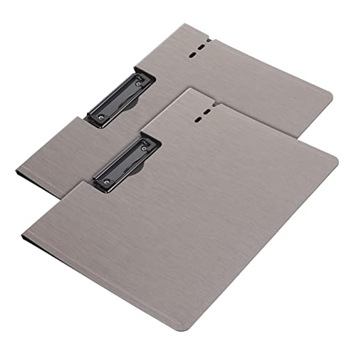 KICHOUSE Mappe buchstabentafel aktenkoffer clipboard Dokumenten-Clip ordnee Organizer für Papierdokumente Mehrzweck-Schreibtafeln a4 klemmbretter A4-Ordnerhalter PP-Kunststoff Dark Grey von KICHOUSE