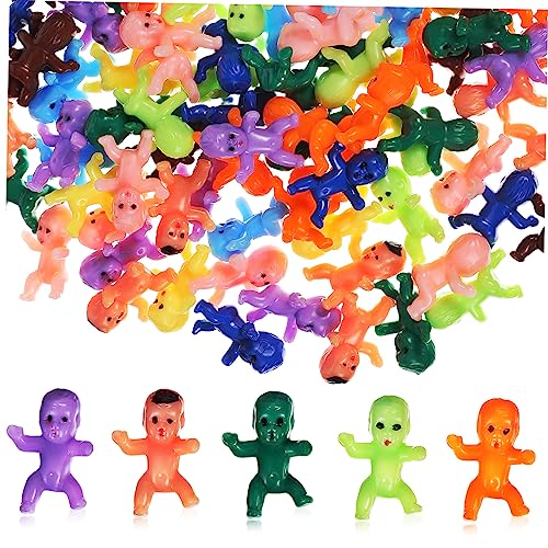 KICHOUSE Babyspielzeug 100 Stück Babyfiguren Babypuppen Für Partygeschenke Dekorationen Kreative Spiele von KICHOUSE