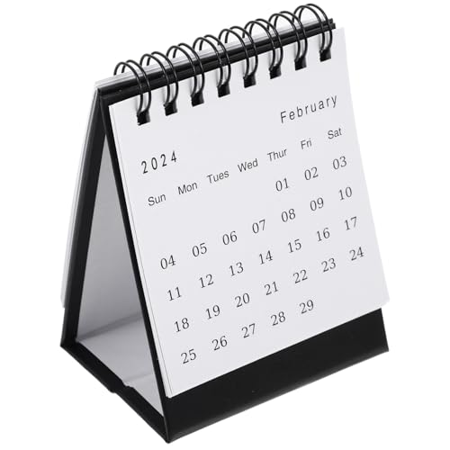 KICHOUSE Miniaturkalender Bürokalender Tagesplaner Kalender Monatlicher Tischkalender Postkartenkalender Notizkalender Tischkalender Stehend Umklappbar Staffelei Kalender Wochenkalender von KICHOUSE