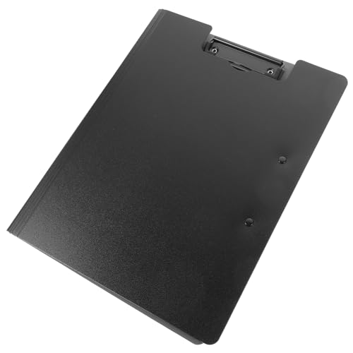 KICHOUSE Ordner-Clip schreibtafel buchstabentafel schreibtsichunterlagen Schreibbrett mit Schutzdeckel Schreibunterlage Office-Dokumentenklammern Dateiordner-Zwischenablage Plastik Black von KICHOUSE