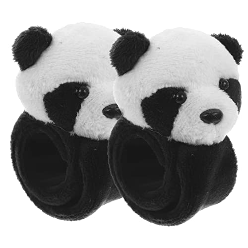 KICHOUSE Plush Kinder Kids für Bracelets Snap Tierthema Bands Lovely Armbänder Slap Partyarmbänder Toys Animal Realistic Shaped Bracelet Panda von KICHOUSE