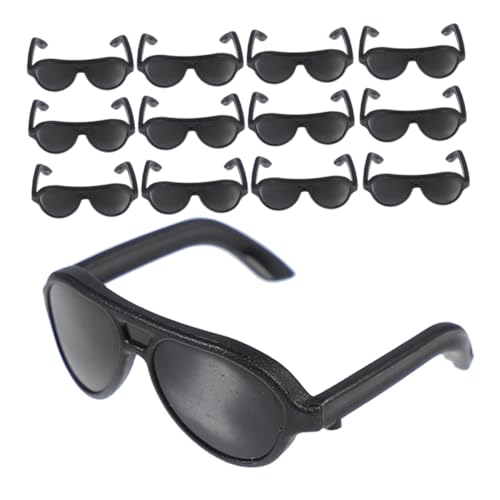 KICHOUSE Puppenbrille Mini Sonnenbrillen Für Puppen Plastische Cosplay Brillen Zubehör Für Und Puppenhaus Ideal Für Kreatives Und Rollenspiele von KICHOUSE