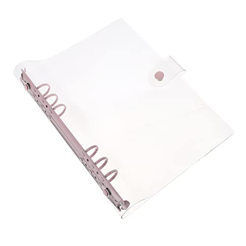 KICHOUSE Pvc-kontobuch Runde Ordnerringe Notizbuch Kreisbinder A5-notizbuch Bücherringe Bindemittel Schützt Notizbücher Zum Notieren Nachfüllbare Notizbuchhülle Rosa Aluminiumlegierung von KICHOUSE