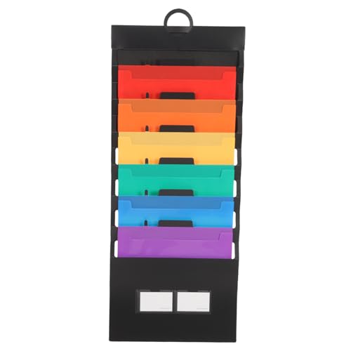 KICHOUSE Regenbogen-Akkordeontasche Dokumentenbehälter Dokumentenorganisator Hängeregistraturhalter Outdoor Aktentasche brief organizer brieforganisator Aktenordner Akkordeon-Aktentasche pp von KICHOUSE