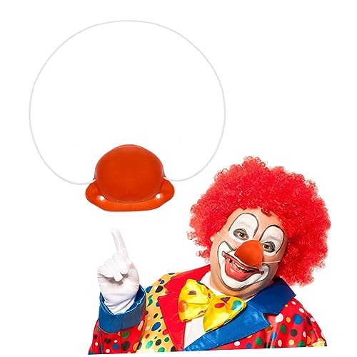 KICHOUSE Rote Clown Nase Für Kostümpartys Hupende Zirkusclown Requisite Lustiges Accessoire Für Halloween Und Maskeraden Perfekt Für Karneval Und Kinderfeste von KICHOUSE