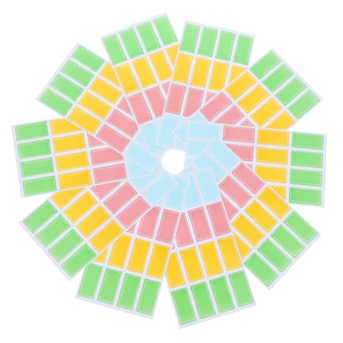 KICHOUSE Selbstklebende Etiketten Set Mit 70 Blatt Leere Preisaufkleber Und Zahlenaufkleber Bunten Designs Für Zuhause Büro Und Kreative Projekte Ideal Für Organisation Und von KICHOUSE