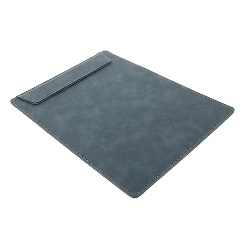 KICHOUSE praktisches Akten-Klemmbrett Dokument-Zwischenablage Zwischenablage Standard-Clip write board schreibunterlage schule tragbares Klemmbrett tragbares Schreib-Klemmbrett Leder Blue von KICHOUSE