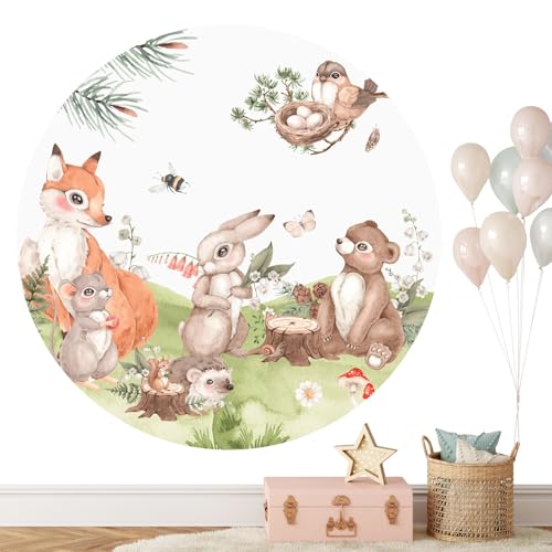 KIDSMOOD - Wandsticker für Kinder- & Babyzimmer Wanddeko für Mädchen & Jungen Aquarell XXL Wandtatoo als Deko für Kinderzimmer Ideale Geschenke für Kinder und Babys [100 cm] von KIDSMOOD