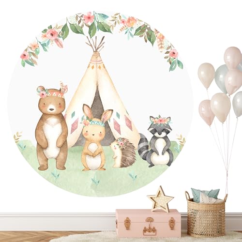 KIDSMOOD - Wandsticker für Kinder- & Babyzimmer Wanddeko für Mädchen & Jungen Aquarell XXL Wandtatoo als Deko für Kinderzimmer Ideale Geschenke für Kinder und Babys [100 cm] von KIDSMOOD