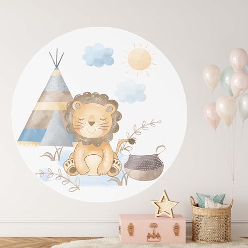 KIDSMOOD - Wandsticker für Kinder- & Babyzimmer Wanddeko für Mädchen & Jungen Aquarell XXL Wandtatoo als Deko für Kinderzimmer Ideale Geschenke für Kinder und Babys [120 cm] von KIDSMOOD