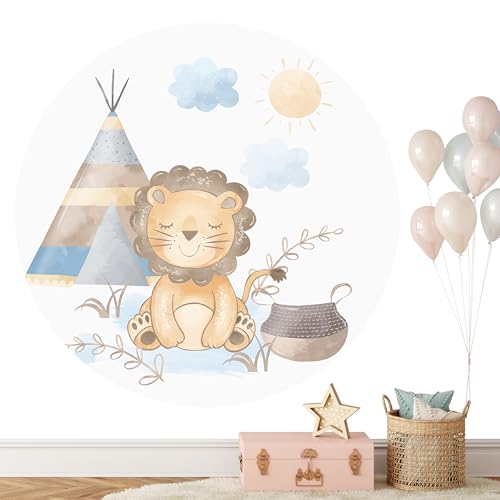 KIDSMOOD - Wandsticker für Kinder- & Babyzimmer Wanddeko für Mädchen & Jungen Aquarell XXL Wandtatoo als Deko für Kinderzimmer Ideale Geschenke für Kinder und Babys [140 cm] von KIDSMOOD