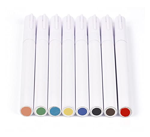 KIHENE Keramik-Kunst-Unterglasur-Marker-Stift Keramik-Pigment-Keramik-DIY-Malerei-Spezialstift-Punkt-Malerei-Handwerks-Keramik-Werkzeuge (Color : 8 Color) von KIHENE