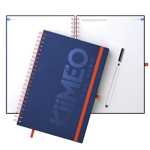 KIIMEO – Das erste professionelle und thematische Notizbuch - Innovatives Premium-Journal - Tipps & Artikel zur Eloquenz - 140 Seiten + 1 löschbare Seite - Stift inklusive von KIIMEO