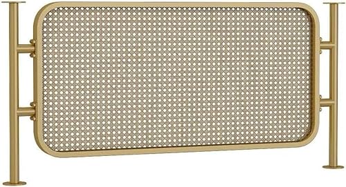 KIJyfgTR Trennwände for Essbereiche, lichtdurchlässige Sichtschutzplatte, Rattan-Weberei, dekorative Trennwände for Restauranttische(Gold,11.8x19.6 in) von KIJyfgTR