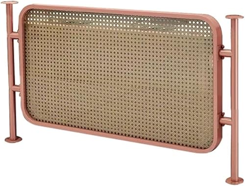 KIJyfgTR Trennwände for Essbereiche, lichtdurchlässige Sichtschutzplatte, Rattan-Weberei, dekorative Trennwände for Restauranttische(Pink,11.8x35.4 in) von KIJyfgTR