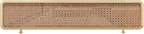 KIJyfgTR Trennwände for Essbereiche Rattan Weben Sichtschutz Panel Hot Pot Restaurant Tisch Dekorative Trennwände(Gold-b,27.6x11.8 in) von KIJyfgTR