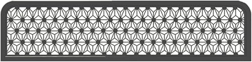 KIJyfgTR Trennwände for Speisebereiche Ironwork Restaurant Hotel Countertop angehoben Trennwand 30cm niedrigen Bildschirm(Black-a,50cm) von KIJyfgTR