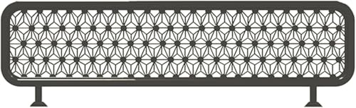 KIJyfgTR Trennwände for Speisebereiche Ironwork Restaurant Hotel Countertop angehoben Trennwand 30cm niedrigen Bildschirm(Black-b,50cm) von KIJyfgTR