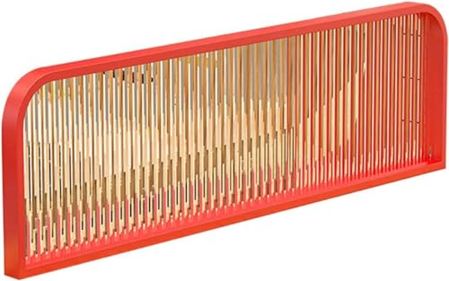 KIJyfgTR Trennwände for Speiseräume Restaurant Striped Glass angehoben dekorative Trennwände 30cm niedrigen Zaun(Red-a,30x120cm) von KIJyfgTR