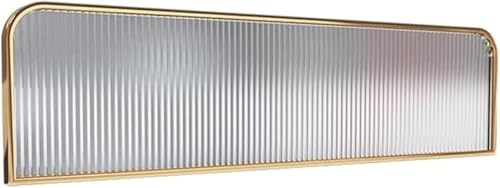 KIJyfgTR Trennwand aus durchscheinendem Glas aus Edelstahl for Essbereiche, Arbeitsplatten, Trennwand, Zaun, halbdurchlässiger Sichtschutz(Gold,30x60cm) von KIJyfgTR