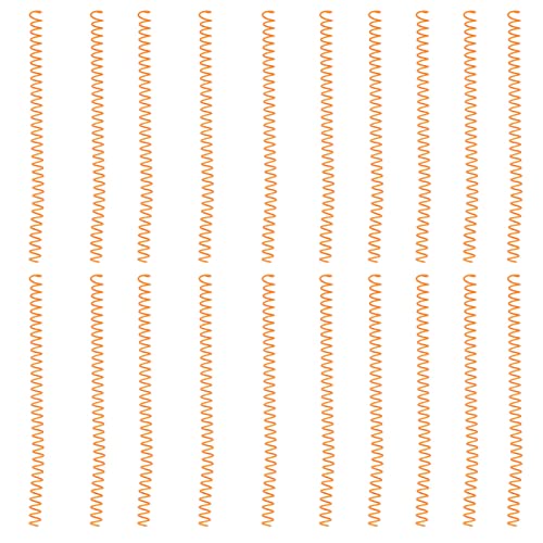 20er-Pack 11 Mm Innendurchmesser 30-Loch-Spiralbinderinge für A4 A5 Leise Kunststoff-Spiralbindung, Federbindungsspulen für Sammelalben und Notizbücher (#4) von KIMISS