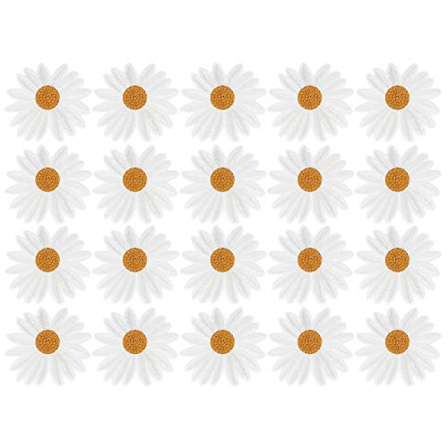 20pcs Daisy Blume, Patch Decorative Clothing Sticker Sticker Iron Trim & Verzierungen Applikationen Eisen -Ein -Kleidungs ​​-Accessoire auf TE Sticked Sew Badge Aufkleber von KIMISS