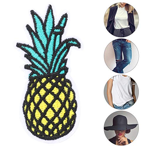 3D-Stickstoff-Applikation, Ananas-Aufnäher, Handgefertigte DIY-Deko-Aufnäher für Schal, Schuhe, Mütze, Kleidungsreparatur von KIMISS