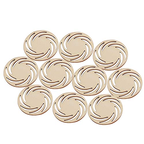 40pcs Holzohrring, Hohle Ohrringe Handwerk Mode Shop Ohrring, Anhänger mit Loch Holz Unvollendete Ornamente Dekorationen Malerei Blanks Frauen Schmuck Handwerk Machen von KIMISS