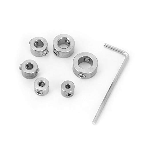 6-teiliges Bohrer-Stopp-Bit-Kragen-Set, 6-teiliges 3-10-mm-Edelstahl-Tiefenset, Werkzeuge und Heimwerker-Bohrbegrenzung von KIMISS