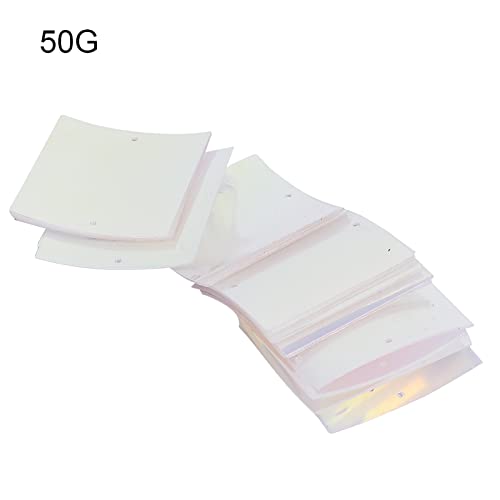 60 Stück Pailletten, 50 G PVC-Marine-Pailletten für Hochzeitsdekoration, Kleidung, 50 X 50 Mm Flache Pailletten, Lose Kunst-, Bastel- und Nähzubehör, Pailletten, von KIMISS