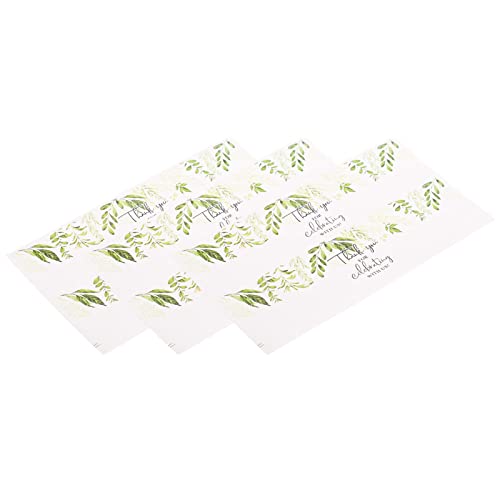 70 Stück Grüne Pflanzen-Blumen-Wasserflaschen-Etiketten Dekoration, Hochzeit Braut Dusche Flaschenverpackungen HM220505007, HM220516001 (HM220516001) von KIMISS