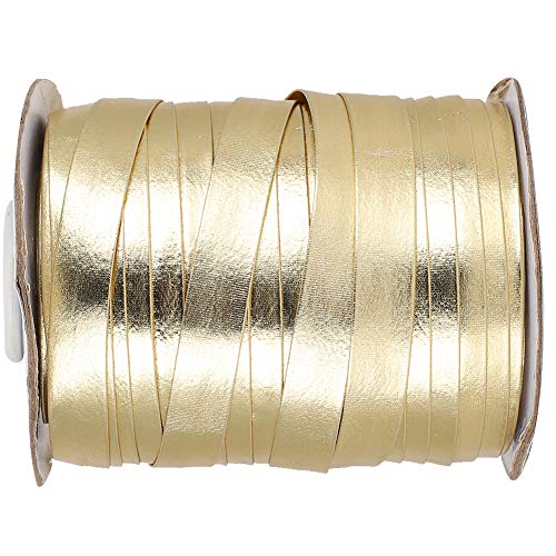 PU-Geschenkband, 50 Yards, Goldener Verpackungsgürtel – Ideal für Kuchenbacken, Hochzeit, Geburtstag, Partys, Selbstgemachte Haaraccessoires und Weihnachtsdekorationen. von KIMISS