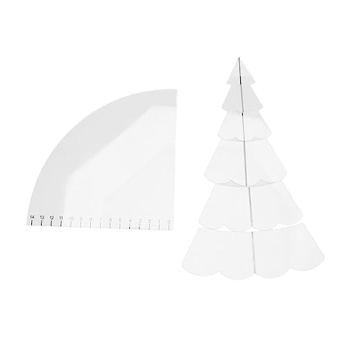 Schnittmuster-Werkzeuge, Transparentes Weihnachtsbaum-Lineal, Einfach zu Nähen, Breite Kompatible Lineale, Quilt-Set, DIY-Werkzeug, Festliche Dekorationen, Praktisches von KIMISS