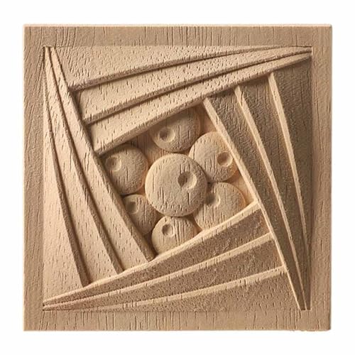 Basteln Mit Holz Naturmaterialien Startseite Holzschnitzerei Geschnitzte Onlays Florale Holzfiguren Kunsthandwerk Eckapplikationen Rahmen Tür Möbel Dekorativ 12 * 12Cm 2St von KIMLUD