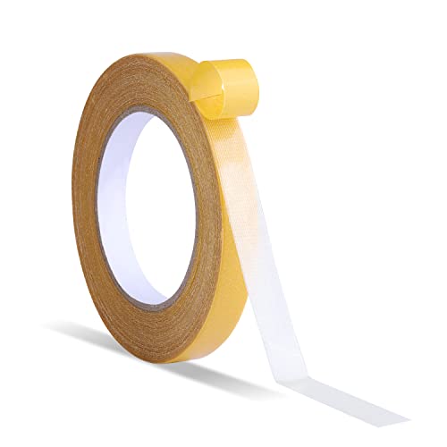 KINBOM 1 Rolle Doppelseitiges Klebeband Strapazierfähig, 10mm x 20 m Klebeband Extra Stark Transparent Doppelseitiges Klebeband Ablösbar Adhesive Tape Double Sided für Wände, Einfache Verwendung von KINBOM