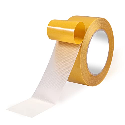 KINBOM 1 Rolle Doppelseitiges Klebeband Strapazierfähig, 5cm x 20 m Doppelseitiges Klebeband Extra Stark Doppelseitiges Klebeband Ablösbar Adhesive Tape Double Sided für Wände von KINBOM