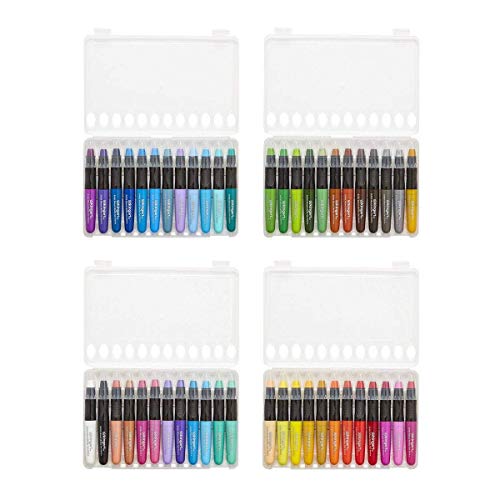 KINGART Gel-Stick, wasserlöslich, Pigment-Buntstifte, Set mit 48 Farben mit Aufbewahrungsbox von KINGART