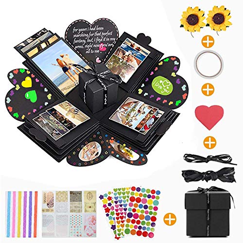 KIPIDA Kreative Überraschung Explosion Box, Muttertagsgeschenke, Explosion Gift Box Faltendes Scrapbooking Fotoalbum DIY Geburtstag, Geschenkideen für Mama, Frauen Freunde Geschenk, Jahrestag Hochzeit von KIPIDA