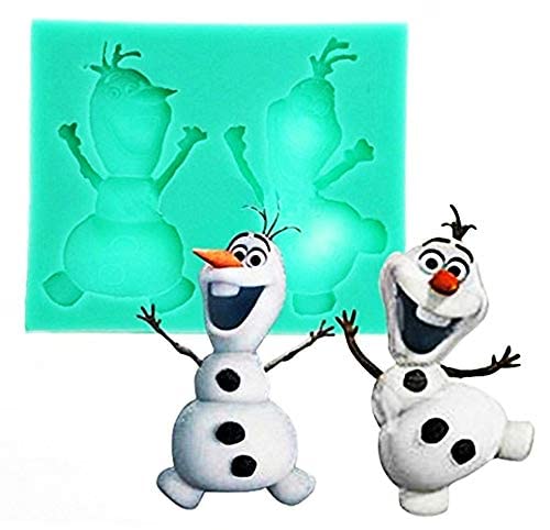 Silikonform Olaf Cartoon Frozen Seife Harz Kreide DIY Hobby Abgüsse Schablone für Handwerk von KIRALOVE