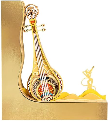 3D Calendar 2025, Musical instrument Time Piece Calendar 2025, DIY Tear Away Paper Carving Sticky Note, Cards for Office Home Gifts Ornaments (Musical instrument) von KIRVCN